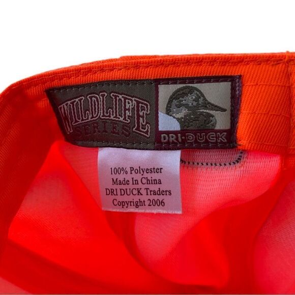 DRI Duck Running Buck Wildlife Series Cap • Blaze Pheasant/ Blaze Orange • NWOT - Picture 8 of 8